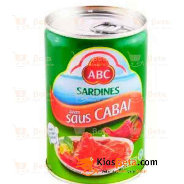 Makanan Kaleng Sarden ABC Sambal 155 gr