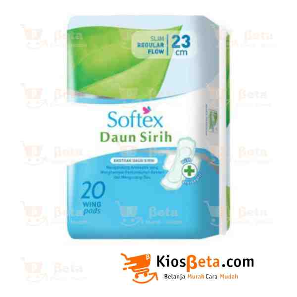 Pembalut Softex Daun Sirih Slim Regular Flow Wing 23cm 20S