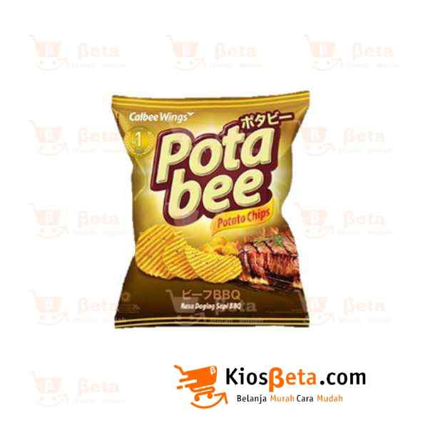 Snack Potabee Potato Chips Rasa Daging Sapi Bbq 35 gr