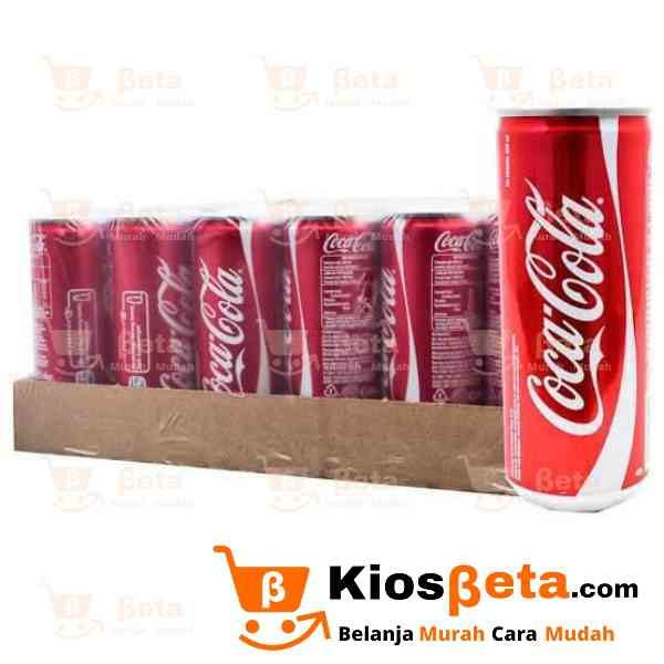 Minuman Ringan Coca Cola Slim Kaleng 250 ml - Karton