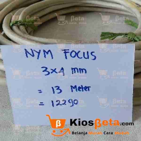 Kabel Listrik NYM Focus 3X4 mm per meter