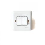 BROCO Saklar Dobel Tanam Grey 6622u