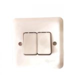 Broco Saklar Dobel Tanam Krem 6622U