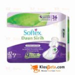 Pembalut Softex Daun Sirih Slim Extra Heavy Flow Wing 36 cm 12 Pcs
