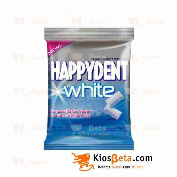 Permen Happydent Cool White Pink 84 gr