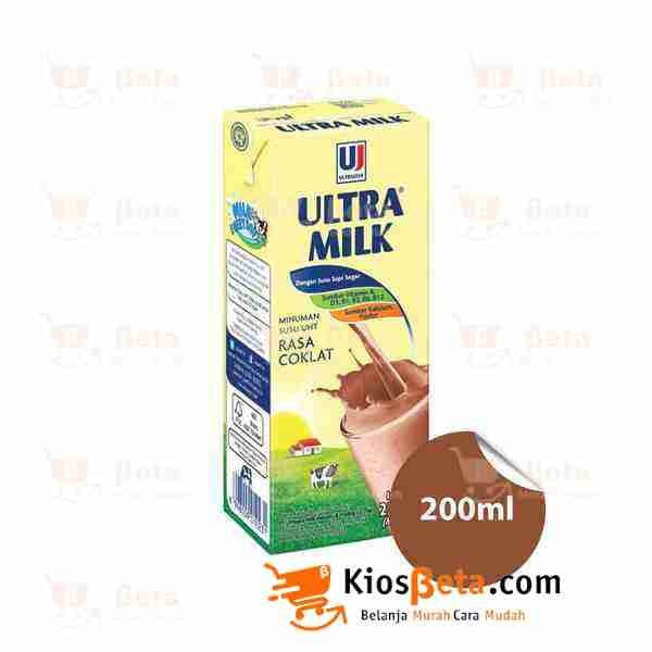 Susu Cair Ultra Milk Cokelat 200 ml