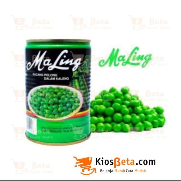 Makanan Kaleng Green Peas Ma Ling 400 gr