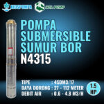 Pompa Celup Submersible 4 Inch 1.5 HP HCL N4315 4SDM3/17