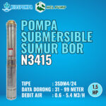 Pompa Celup Submersible 3 Inch 1.5 HP HCL N3315 3SDM4/24