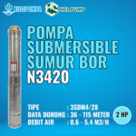 Pompa Celup Submersible 3 Inch 2 HP HCL N3420 3SDM4/28