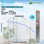 Pompa Celup Submersible 3 Inch 1 HP Include Kabel HCL N3310 3SDM3/21