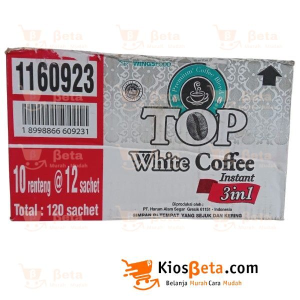 Kopi Bubuk Top White Coffee Renteng 21 gr - Karton
