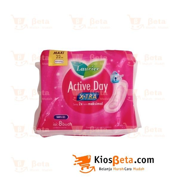 Pembalut Laurier Maxi Active Day Isi 8 Pcs