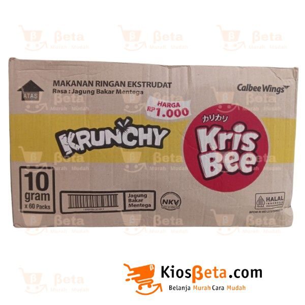 Snack Krisbee Krunchy Jagung Bakar Renteng 10 gr - Karton