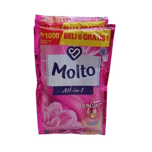Softener Pelembut Molto All In One Pink Renteng 6 X 20 ml